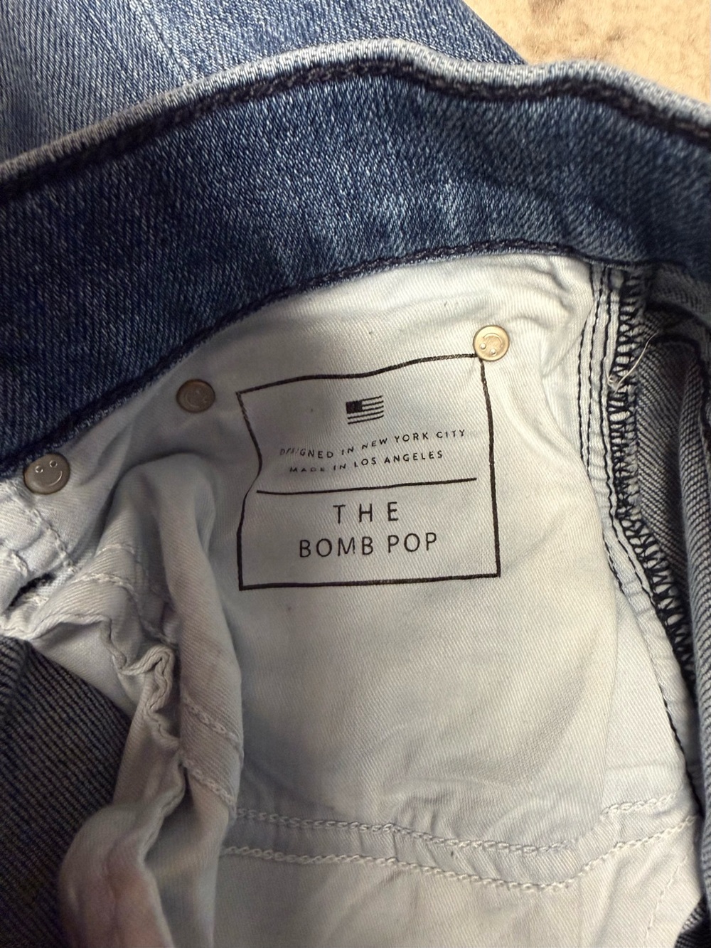 AYR The Bomb Pop Cropped Raw Hem Jeans Women’s 28 Medium Wash High Rise Straight - Picture 8 of 11
